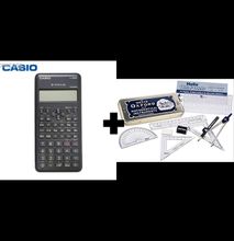 Casio FX-82MS Scientific Calculator+ Free Geometrical Set